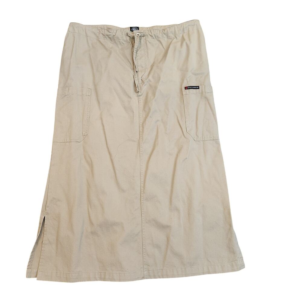 OFNY Kakhis 90s 100% Cotton Cargo Midi Skirt